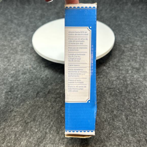 NEW Holiday Time LED Mini Lights 50 Warm White Indoor Outdoor White Wire WORKS - Picture 4 of 7